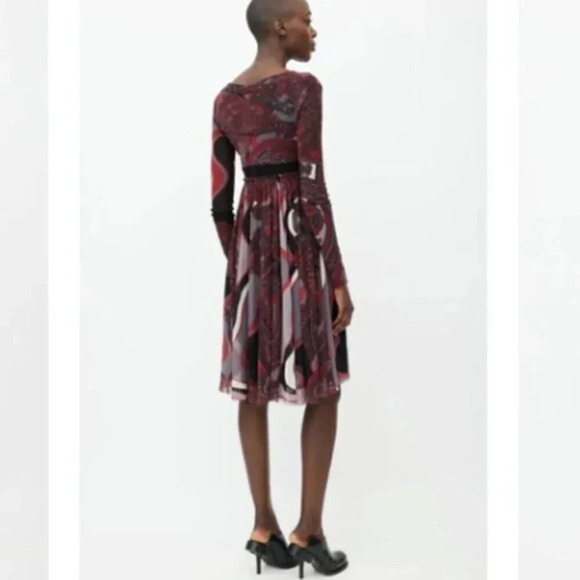 Jean Paul Gaultier Rare Vintage Soleil Mesh Paisley Midi Dress M - Picture 1 of 14